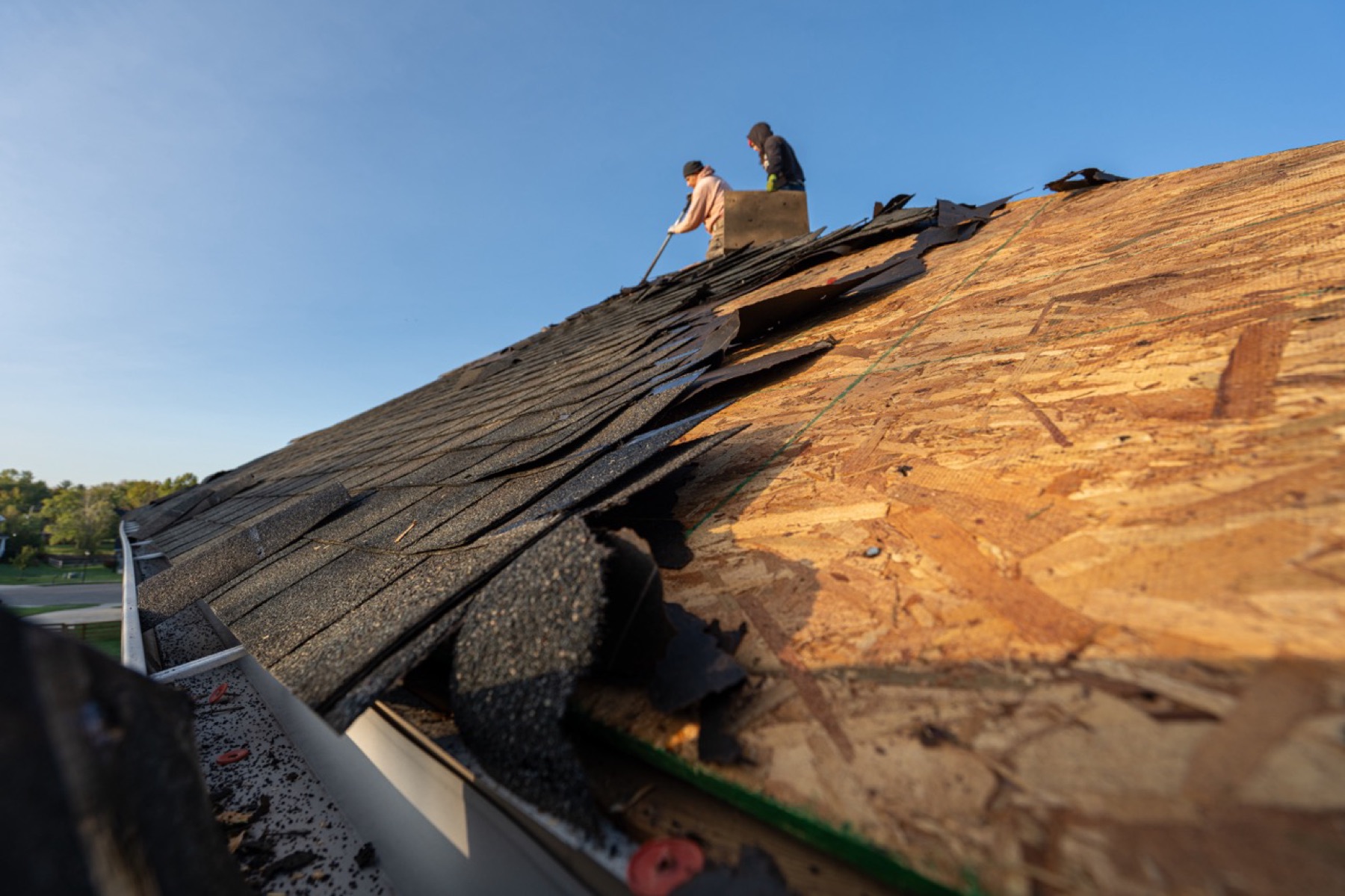 Liberty Township Roofing crew on a roofing project in Kenwood, OH