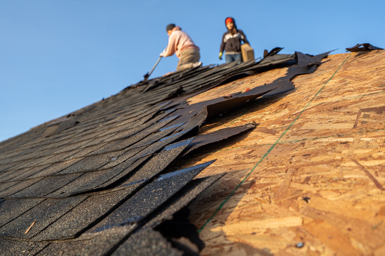 Liberty Township Roofing crew on a roofing project in West Chester, OH
