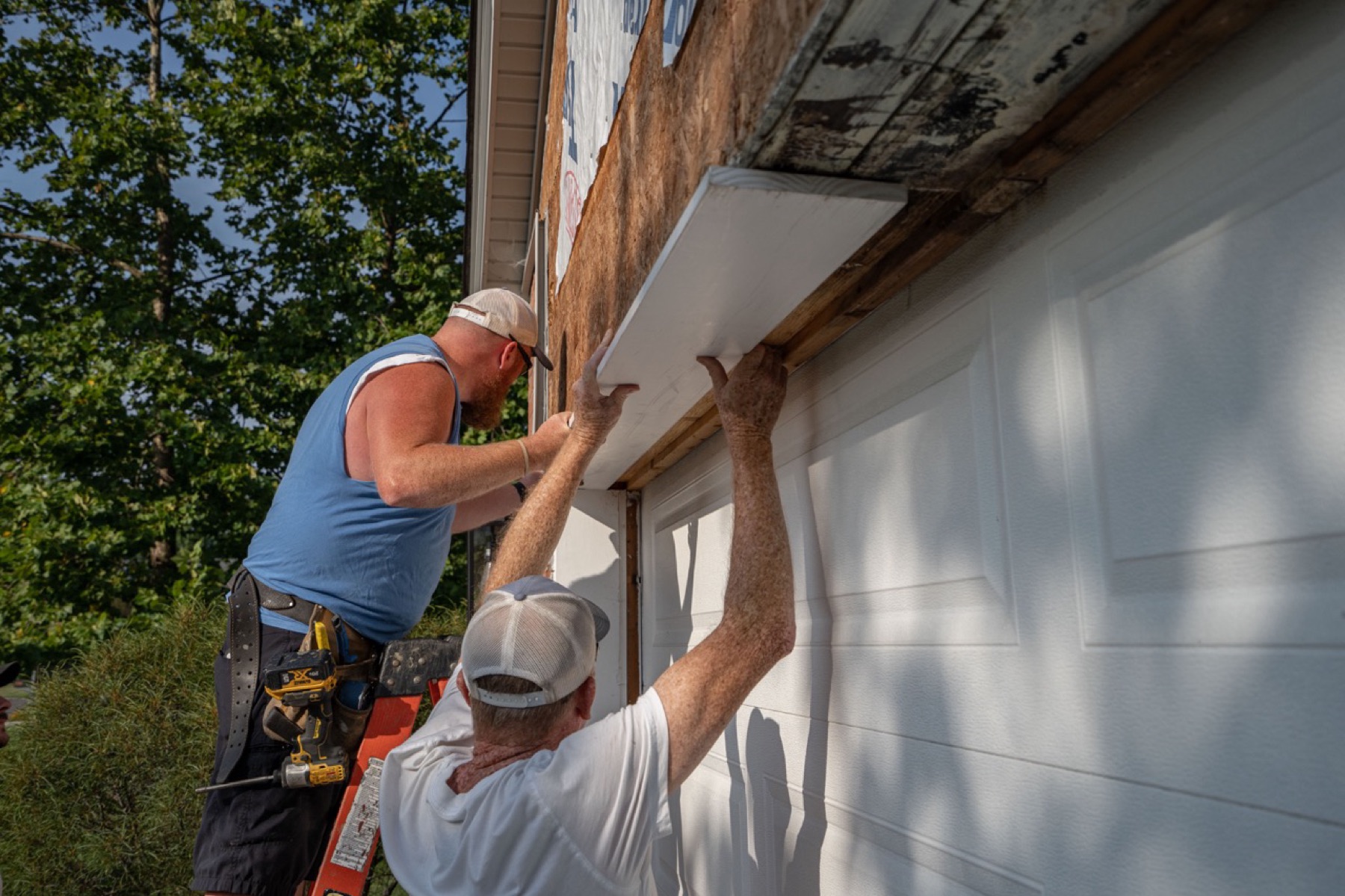 Liberty Township Roofing crew at work
