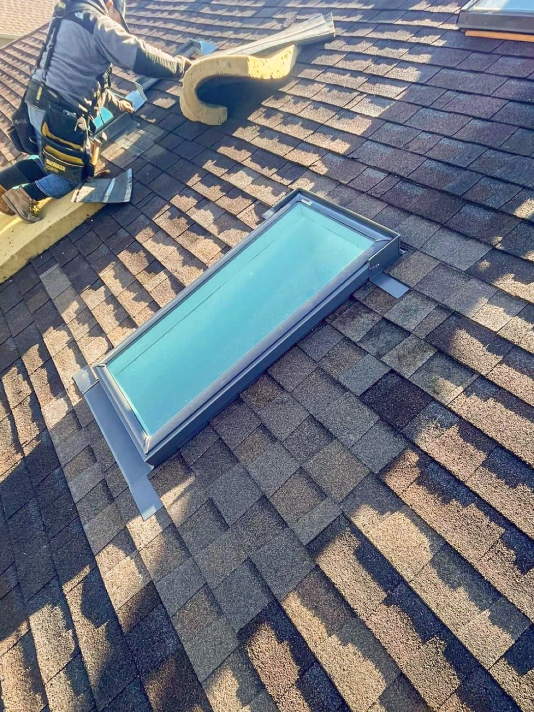 Liberty Township Roofing crew at work